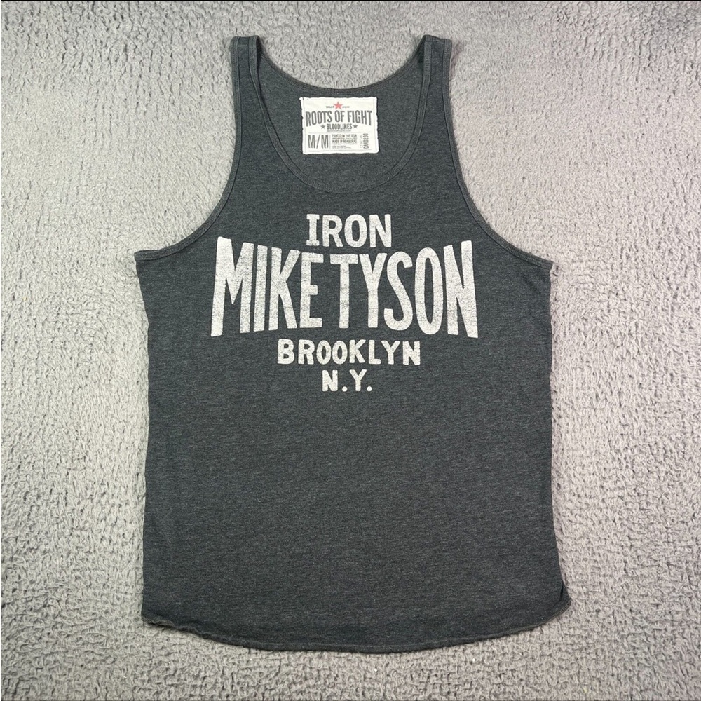 Vintage Roots of Fight Mike Tyson Boxing Tank Top Medium